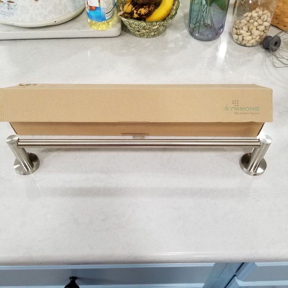 Symmons 18" towel bar 353TB-18 stn satin finish nickel new open box
